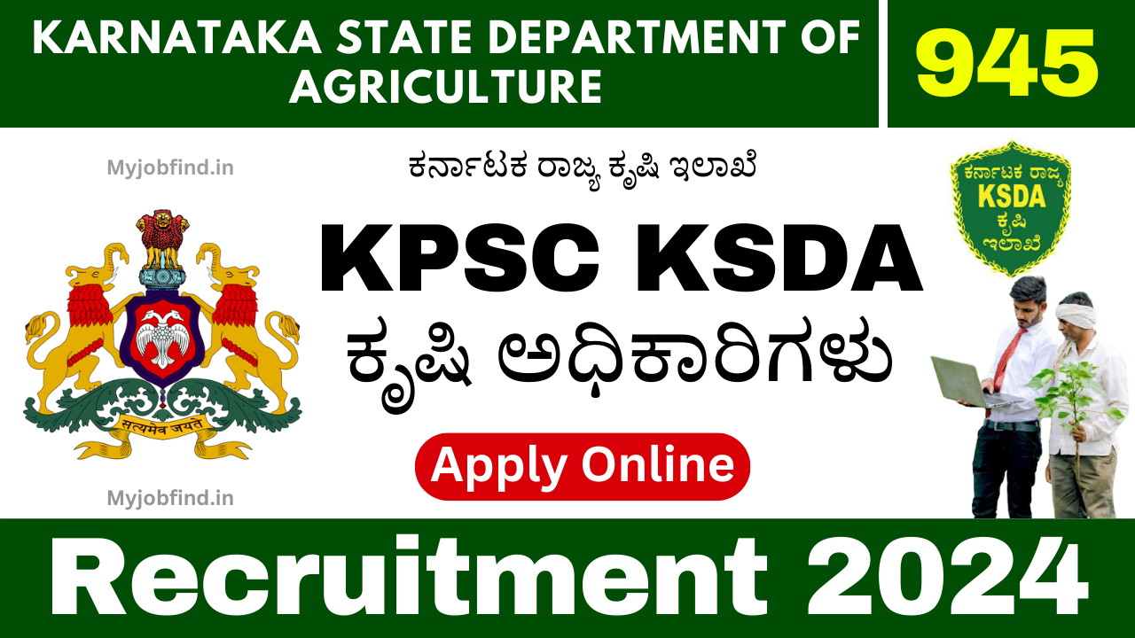 KPSC KSDA Recruitment 2024