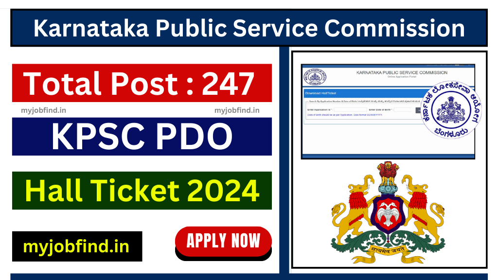 KPSC PDO Hall Ticket 2024