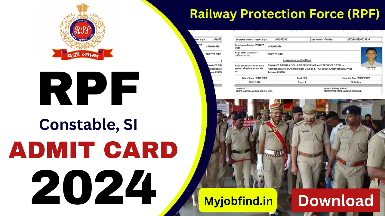 RPF Admit Card 2024