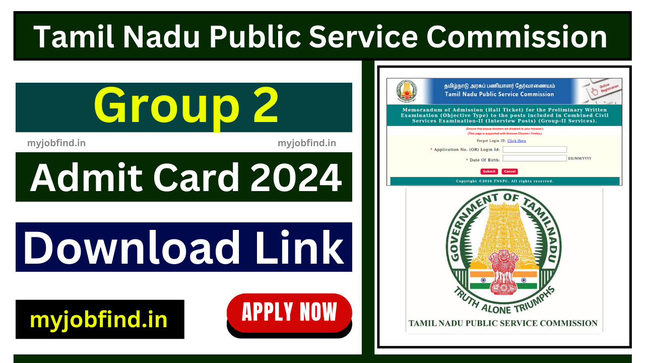 TNPSC Group 2 Admit Card 2024